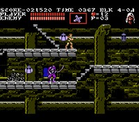 une photo d'Ã©cran de Castlevania 3 - Dracula s Curse sur Nintendo Nes